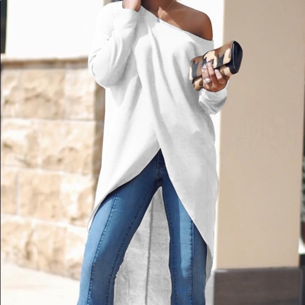 Casual Asymmetrical Blouse